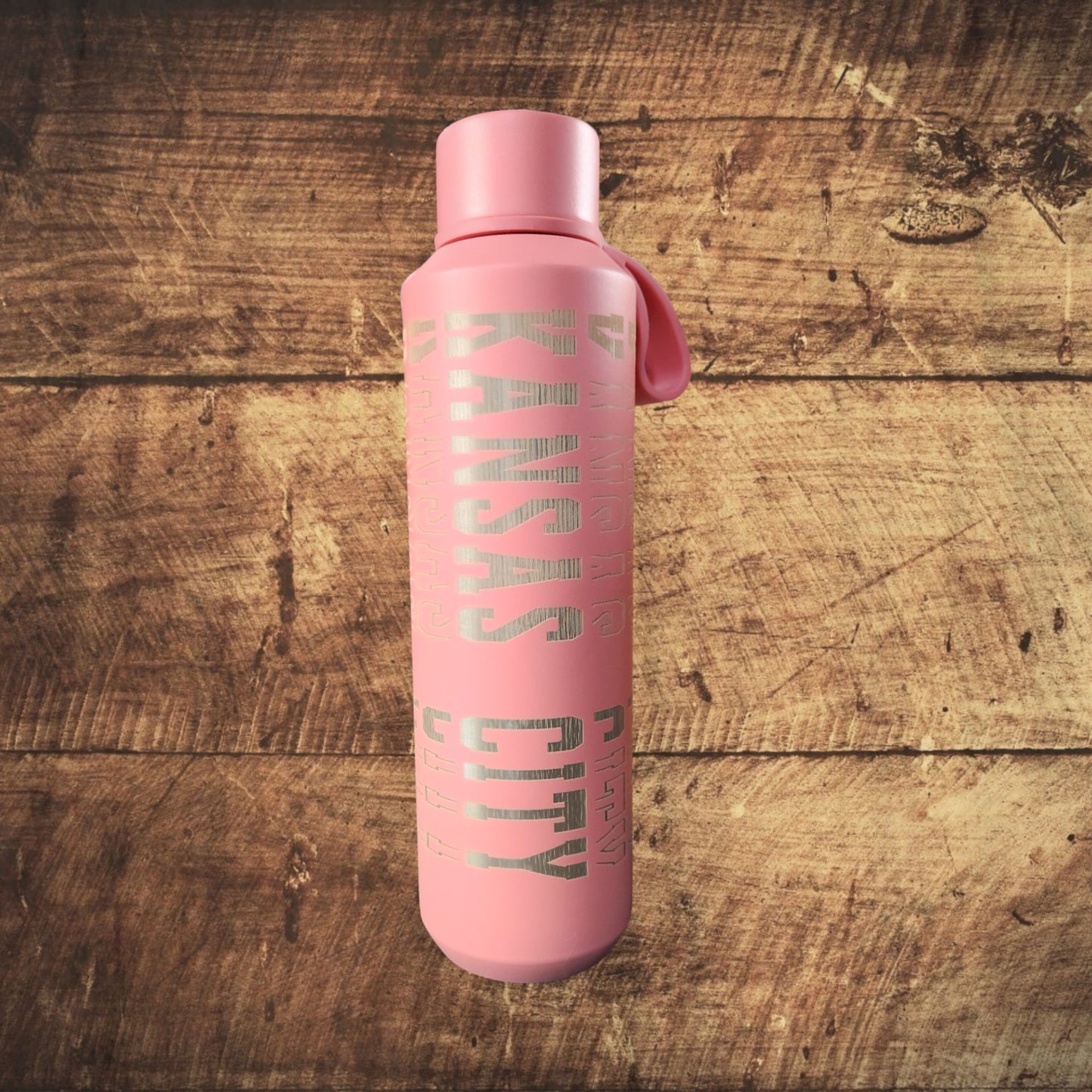 Pink Kansas City Stainless-Steel Water Tumbler