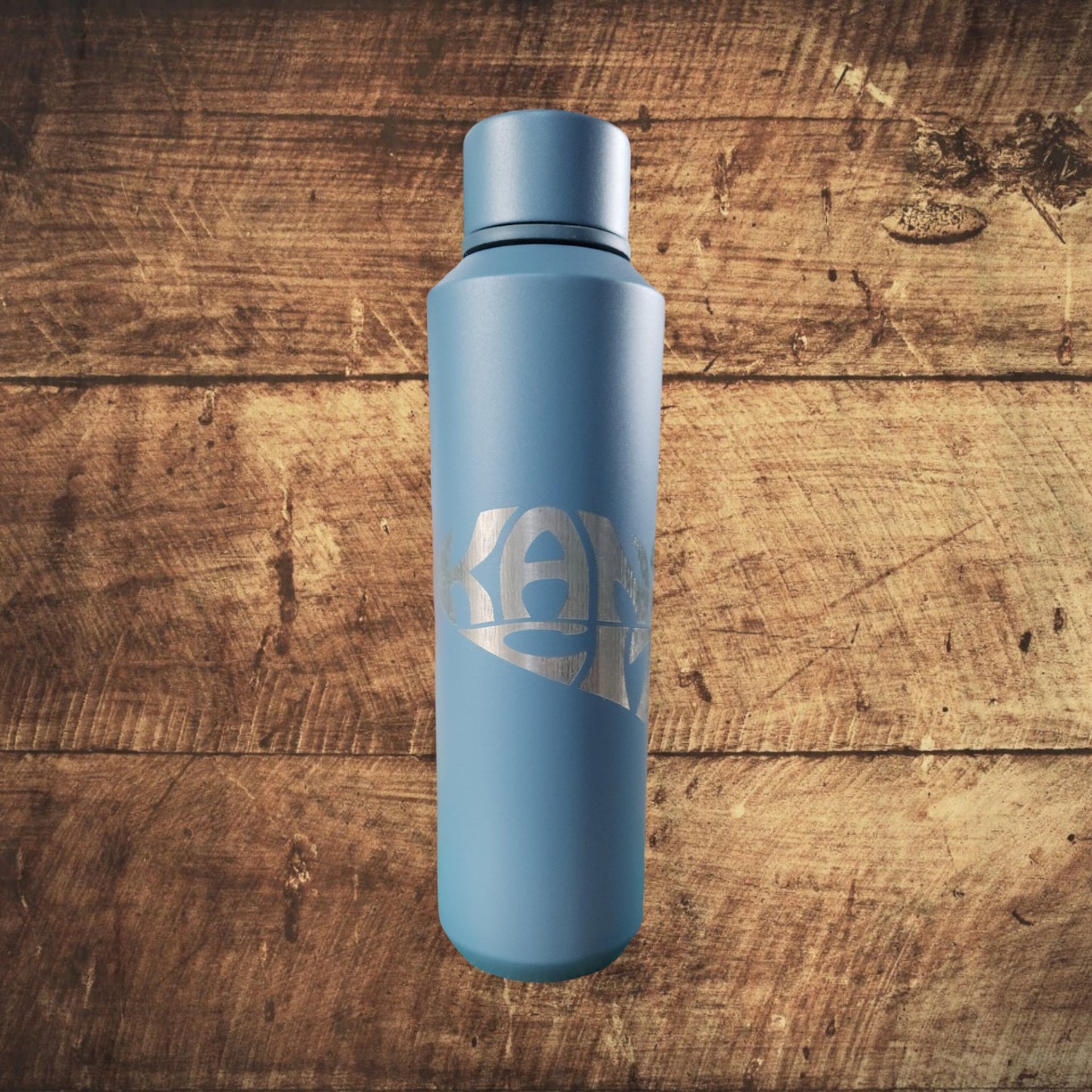 Blue Kansas City Heart Stainless-Steel Water Tumbler