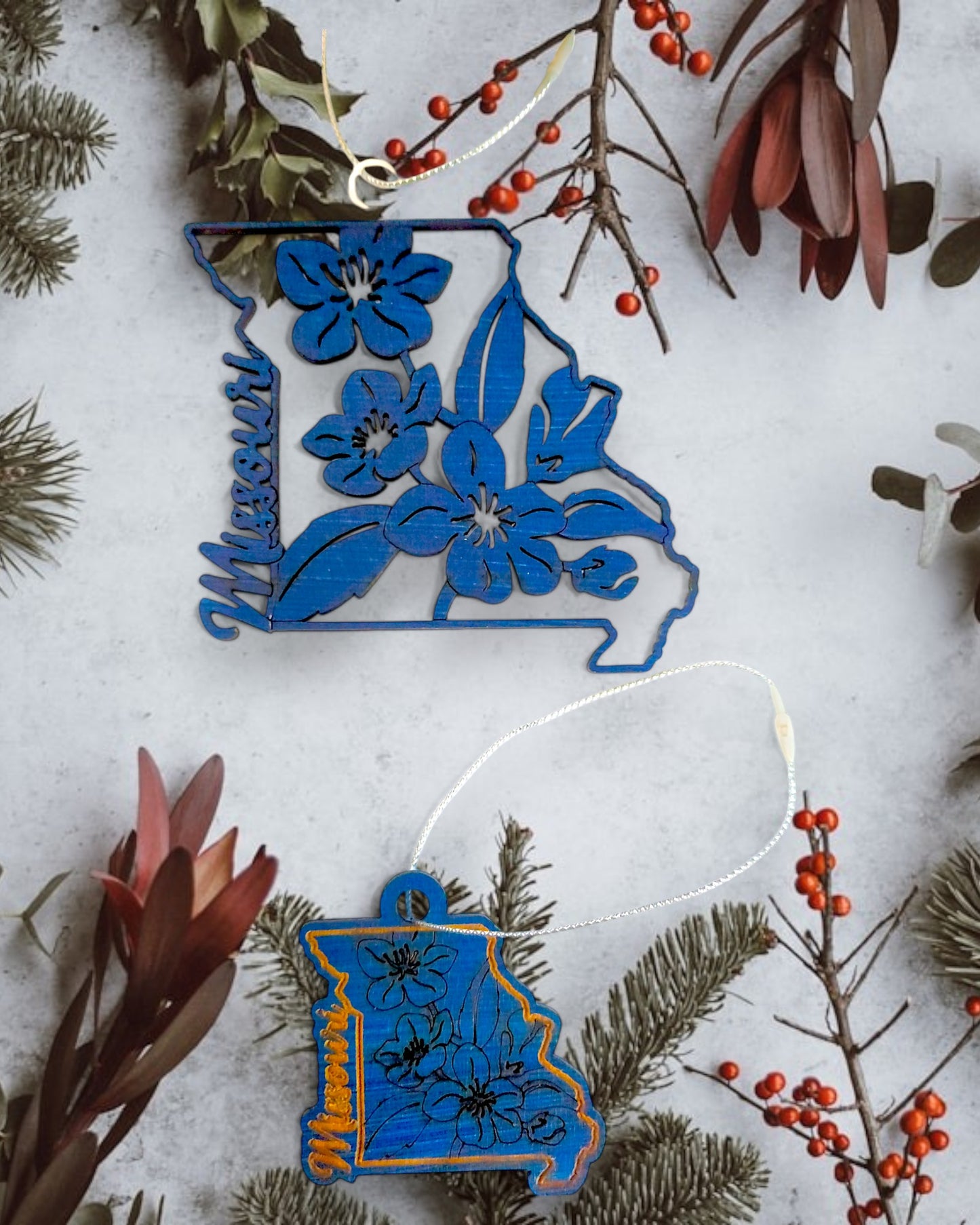 Kansas Christmas Ornaments - Large and Small