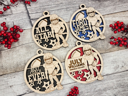Animated Sports Ornaments - American Football
