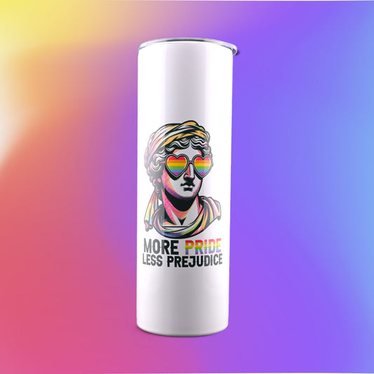 30 Oz "More Pride Less Prejudice " Stainless-Steel Tumbler