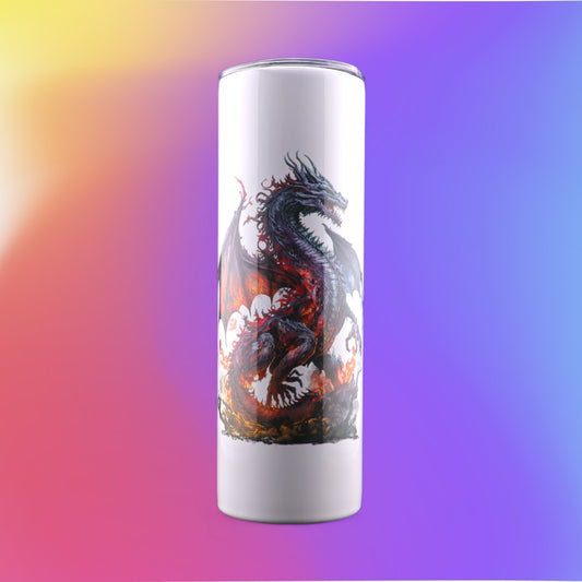 30 Oz "Fire Breathing Dragon" Stainless-Steel Tumbler