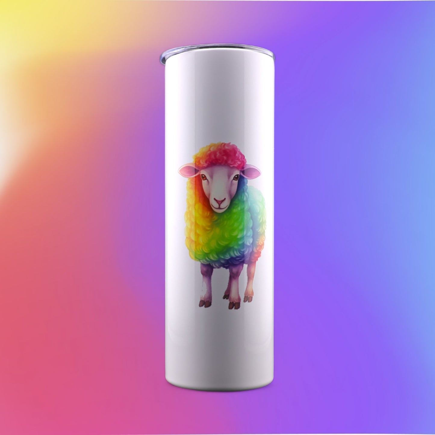 30 Oz "Rainbow Pride Sheep" Stainless-Steel Tumbler