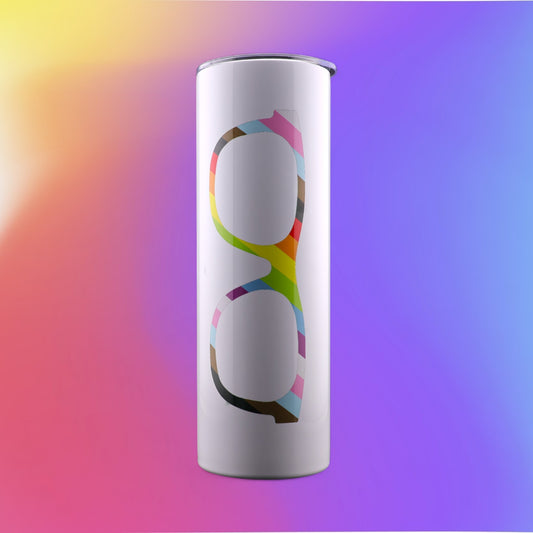 30 Oz "Pride Progress Glasses" Stainless-Steel Tumbler