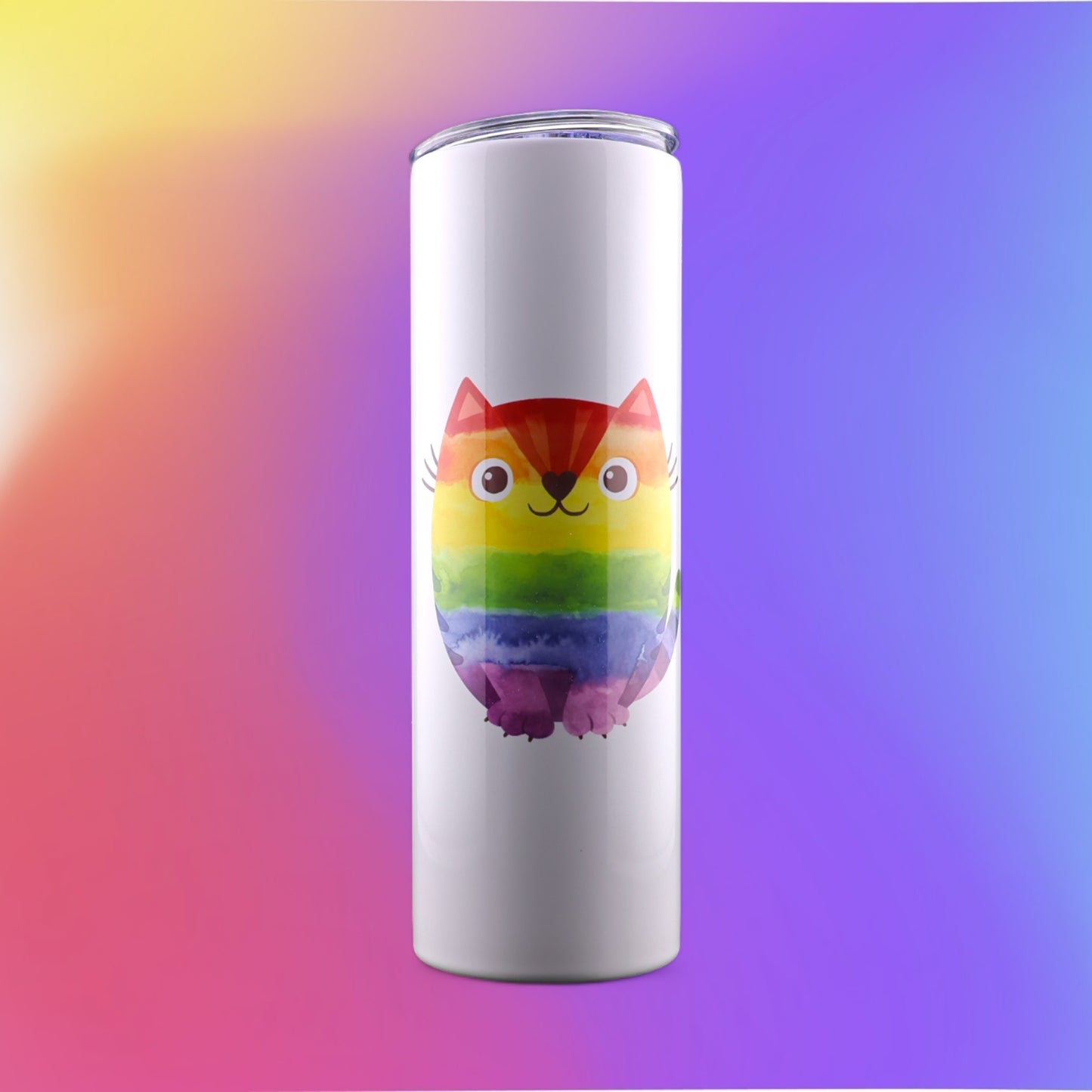 30 Oz "Pride Cat" Stainless-Steel Tumbler