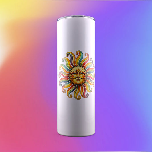 30 Oz "Rainbow Sunshine Pride" Stainless-Steel Tumbler