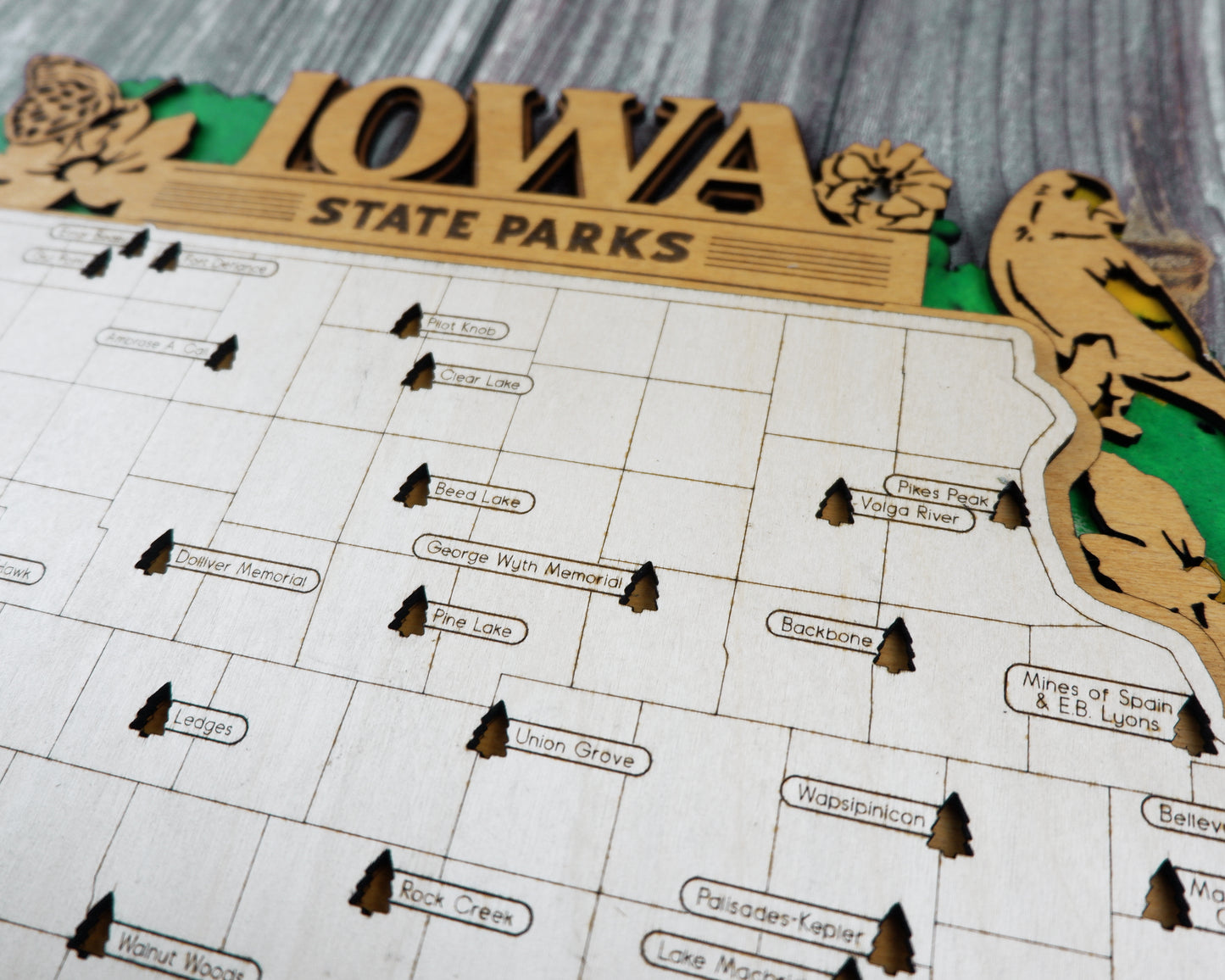 Iowa State Park Map