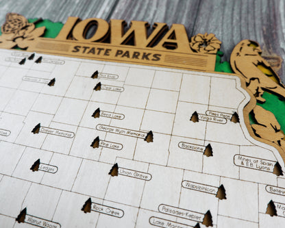 Iowa State Park Map