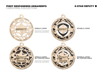 First Responder: Sherrif and Deputy Ornaments