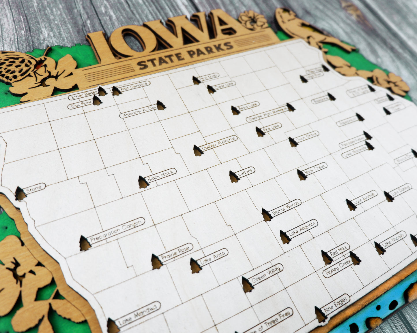 Iowa State Park Map