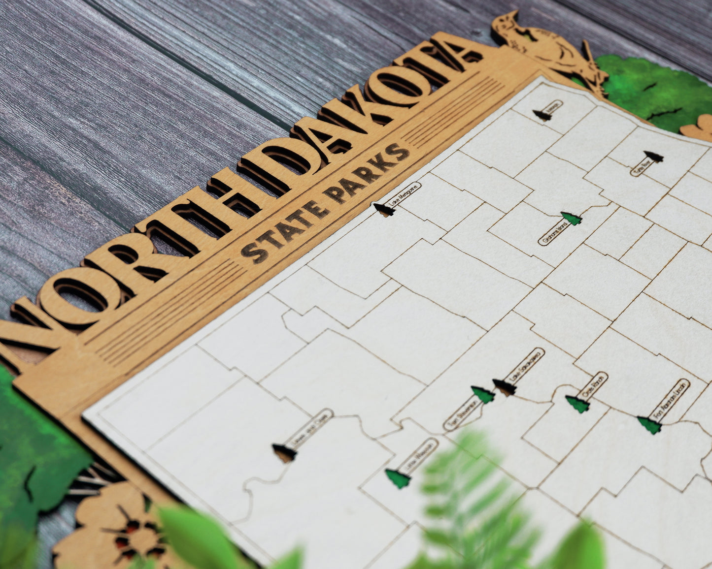 North Dakota State Park Map