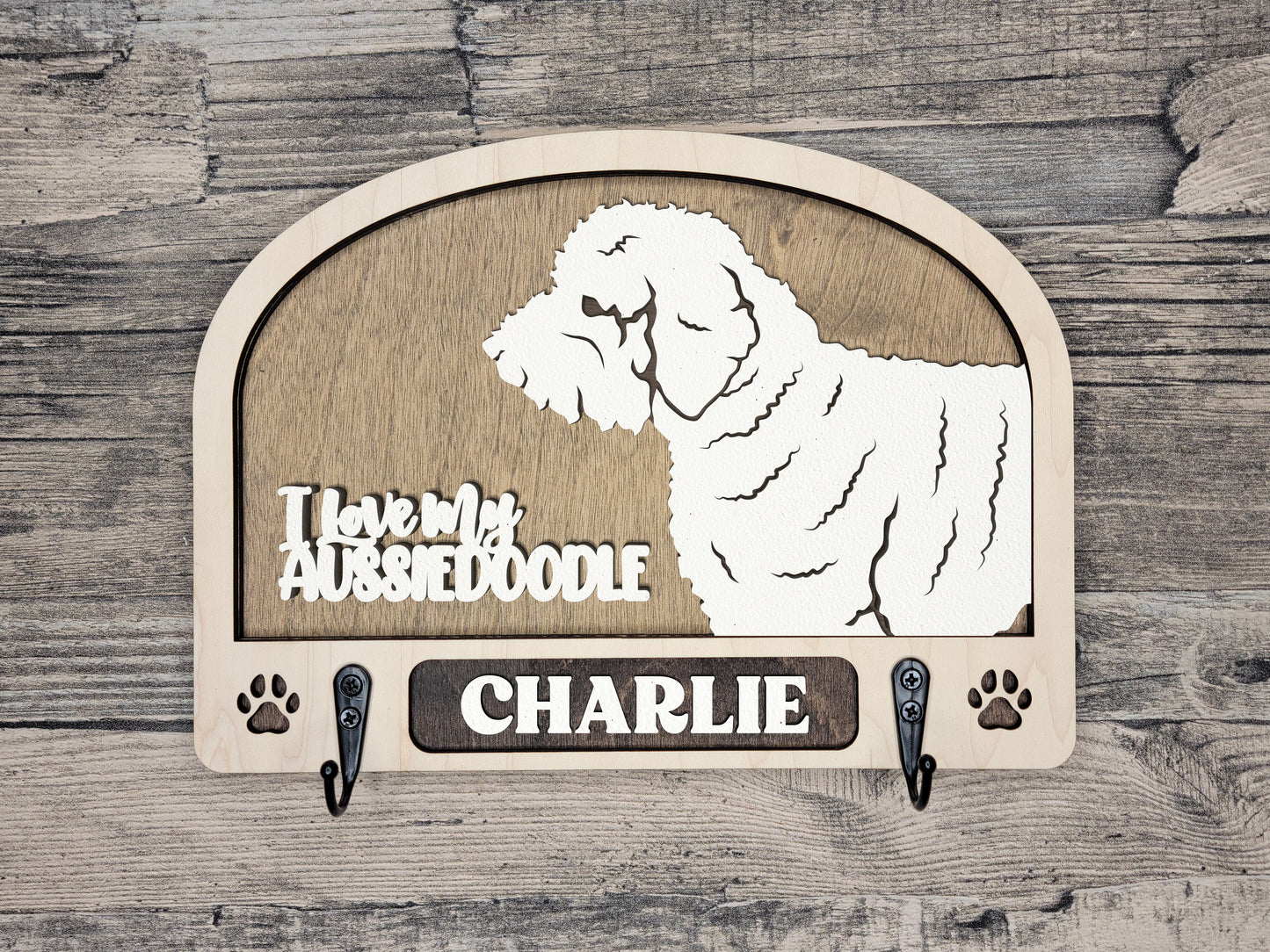 Ausiedoodle Leash Holder