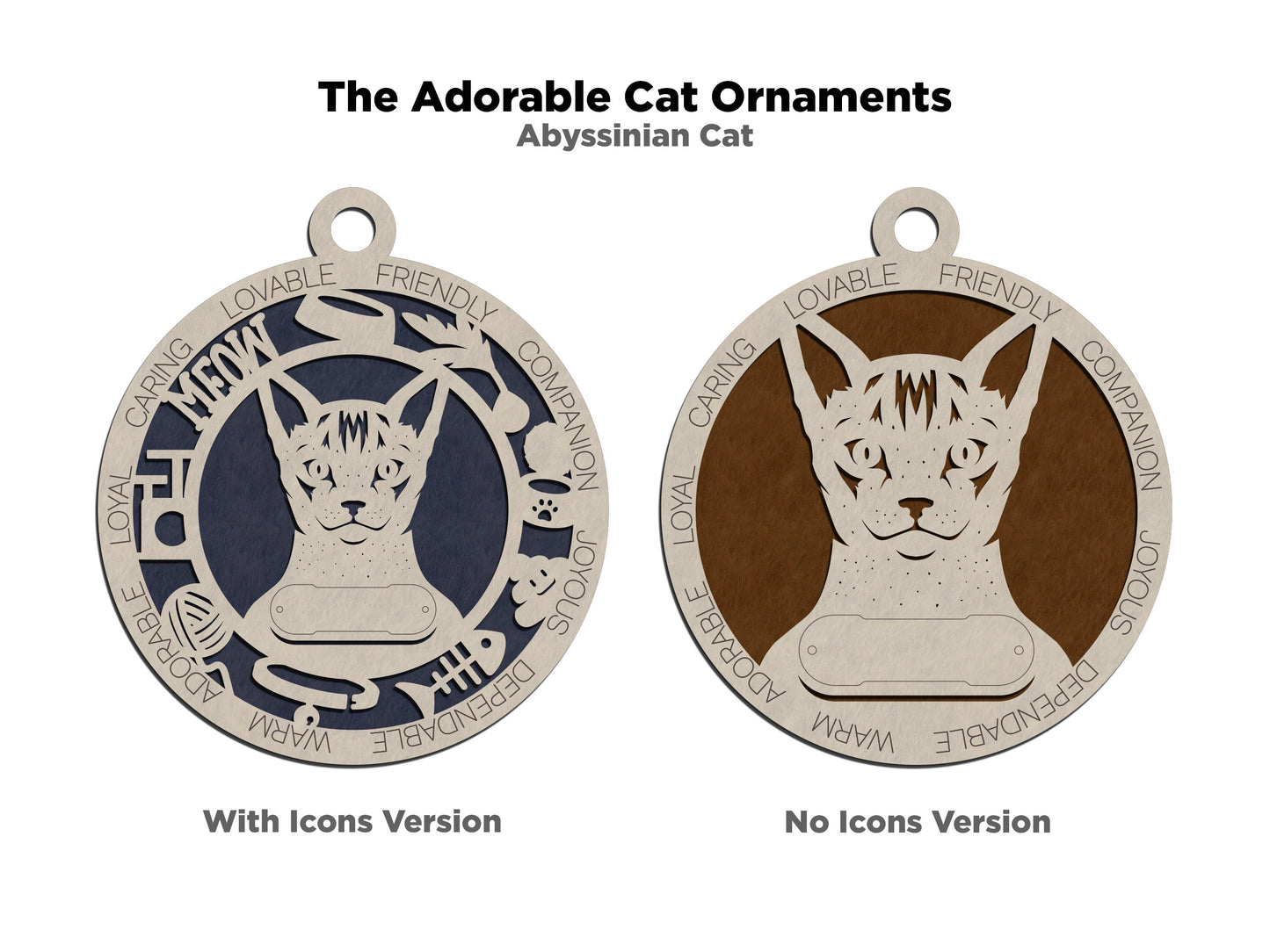 Abyssinian Cat Ornament