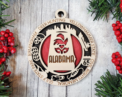 Alabama State Ornament (01)