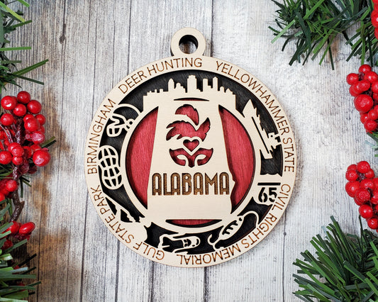 Alabama State Ornament (01)