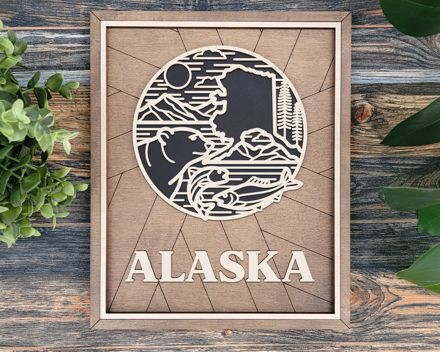 Alaska State Heritage Frame Pop Sign