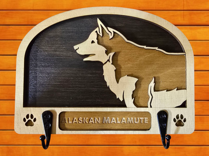 Alaskan Malamute Leash Holder