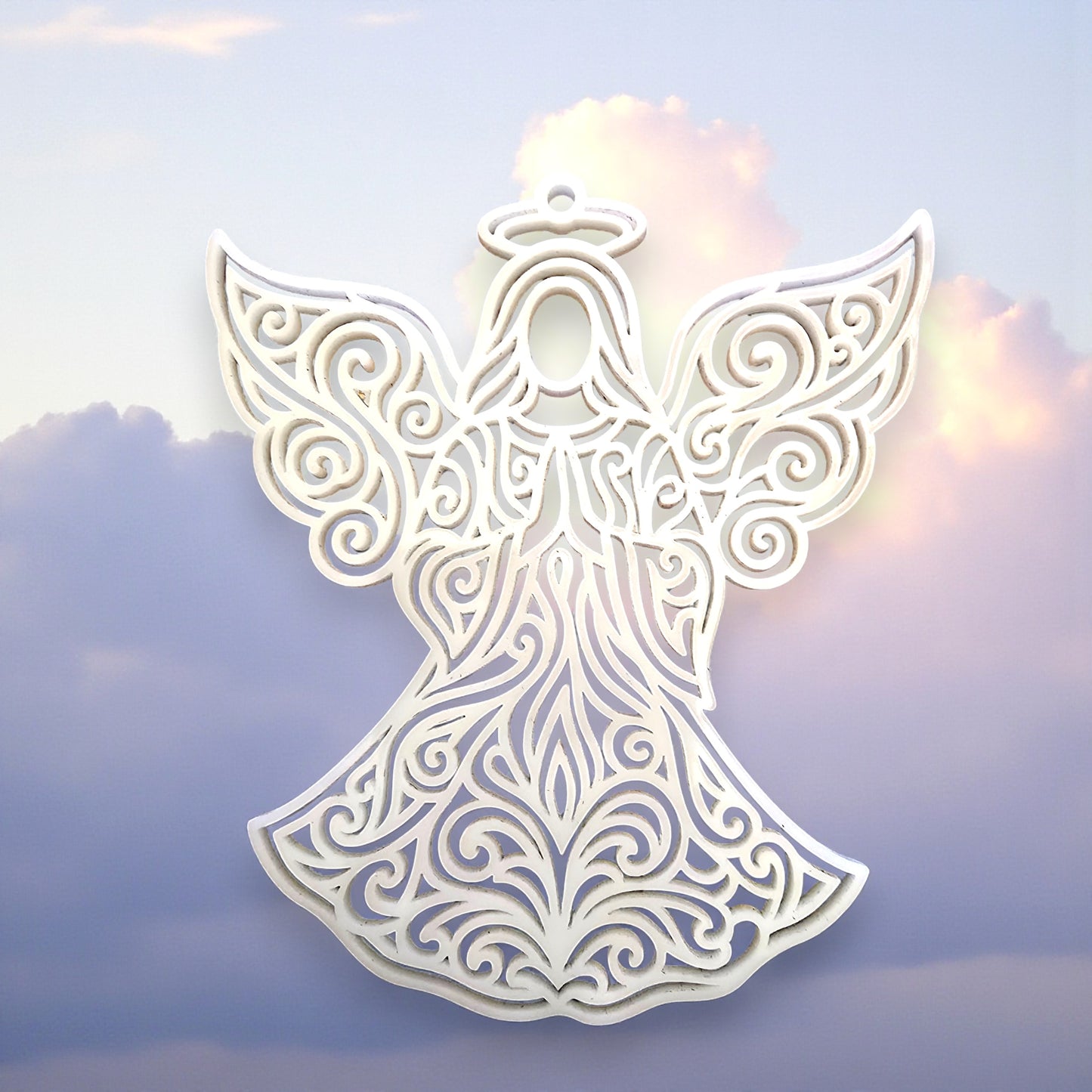 Angel Single Layer Acrylic Ornament