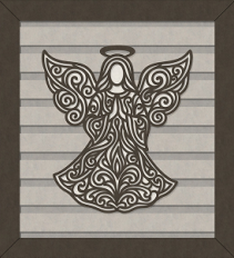 Angel Ornamental Outline Frame