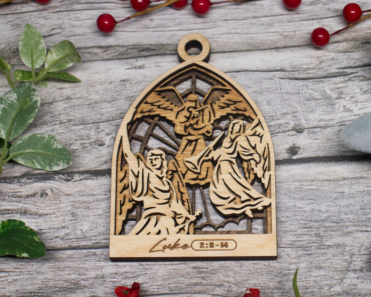 Angels Arched Christmas Story Ornament