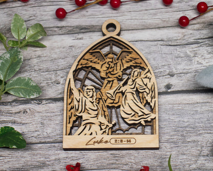 Angels Arched Christmas Story Ornament