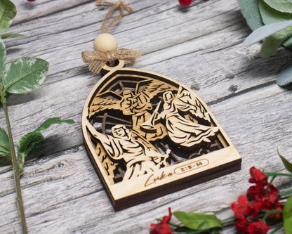 Angels Arched Christmas Story Ornament