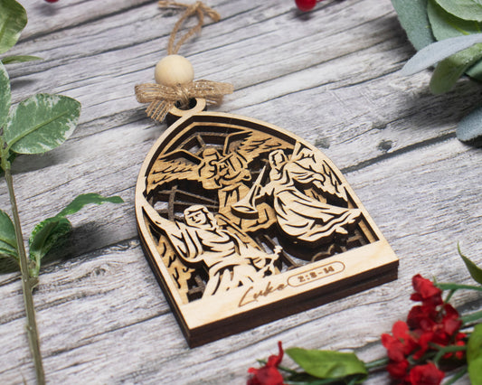 Angels Arched Christmas Story Ornament