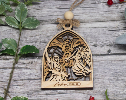Angels Arched Christmas Story Ornament