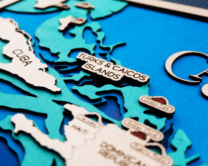 Eastern Caribbean Cruise Travel Map
