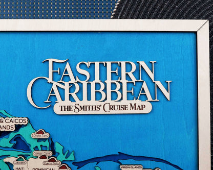 Eastern Caribbean Cruise Travel Map
