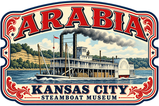 Arabia Steamboat Museum Riverboat Ticket Theme