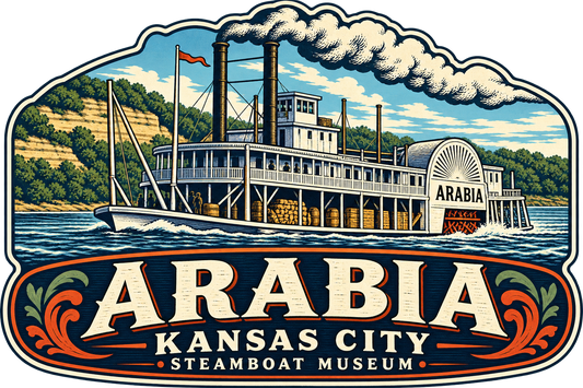 Arabia Steamboat Museum, Arabia Woodcut Theme
