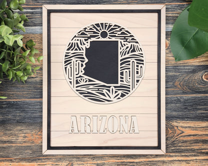 Arizona Heritage Frame Pop Sign