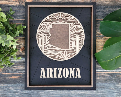 Arizona Heritage Frame Pop Sign