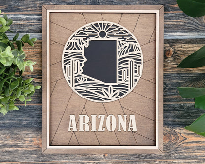 Arizona Heritage Frame Pop Sign