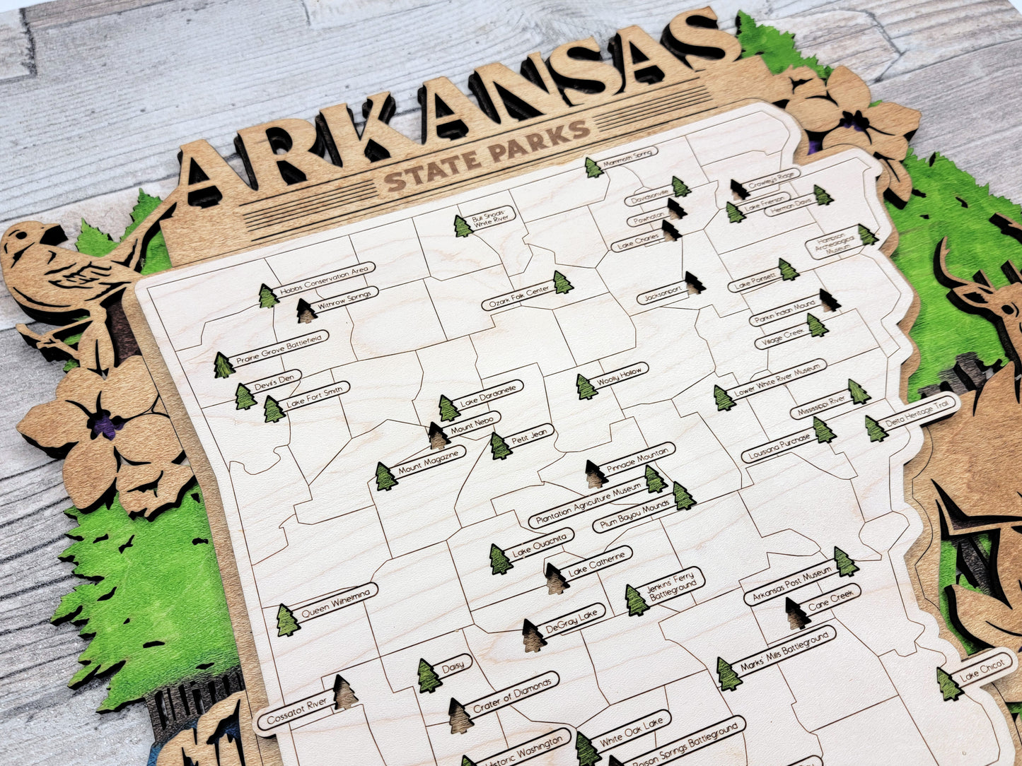 Arkansas State Park Map
