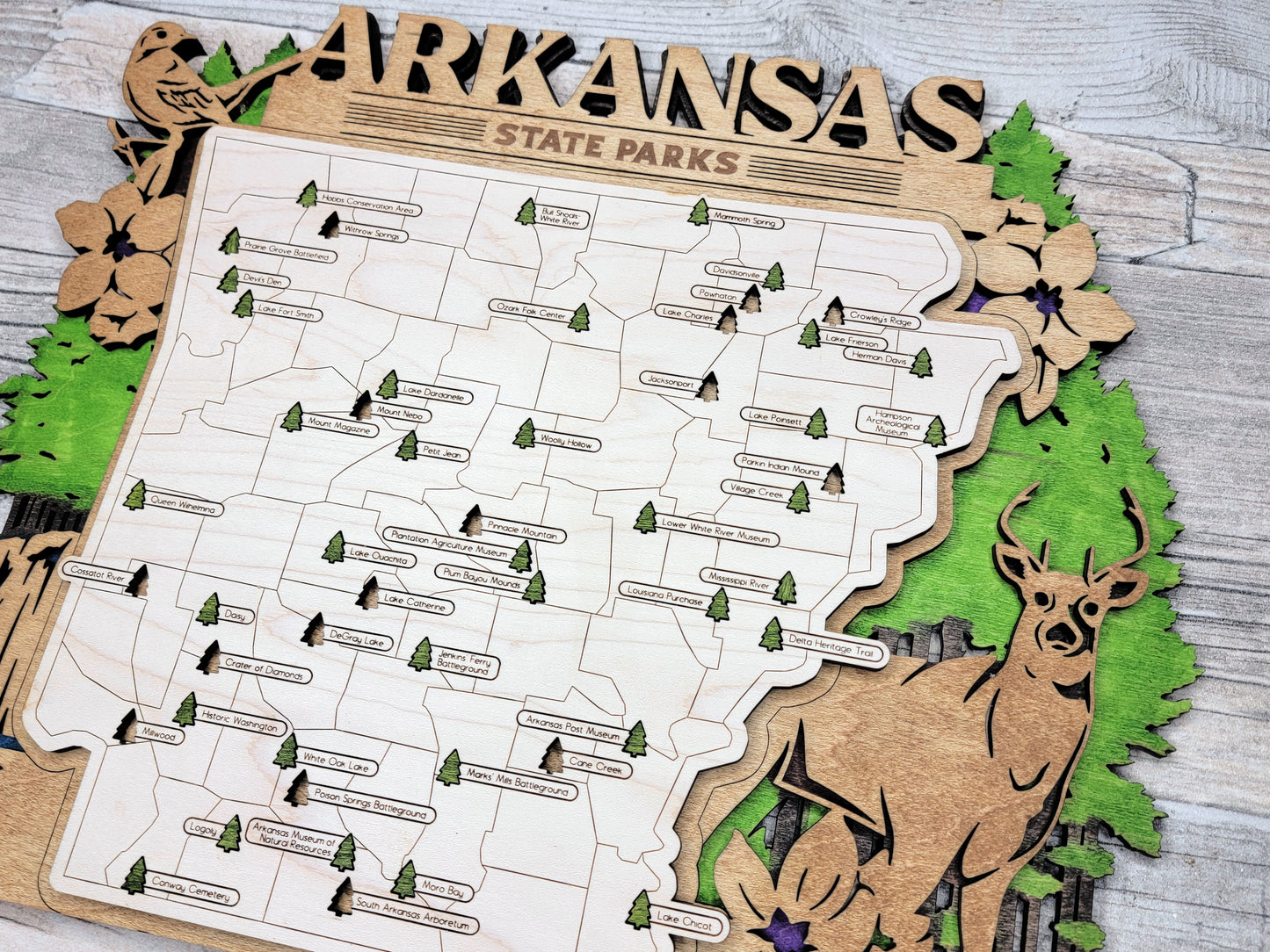 Arkansas State Park Map