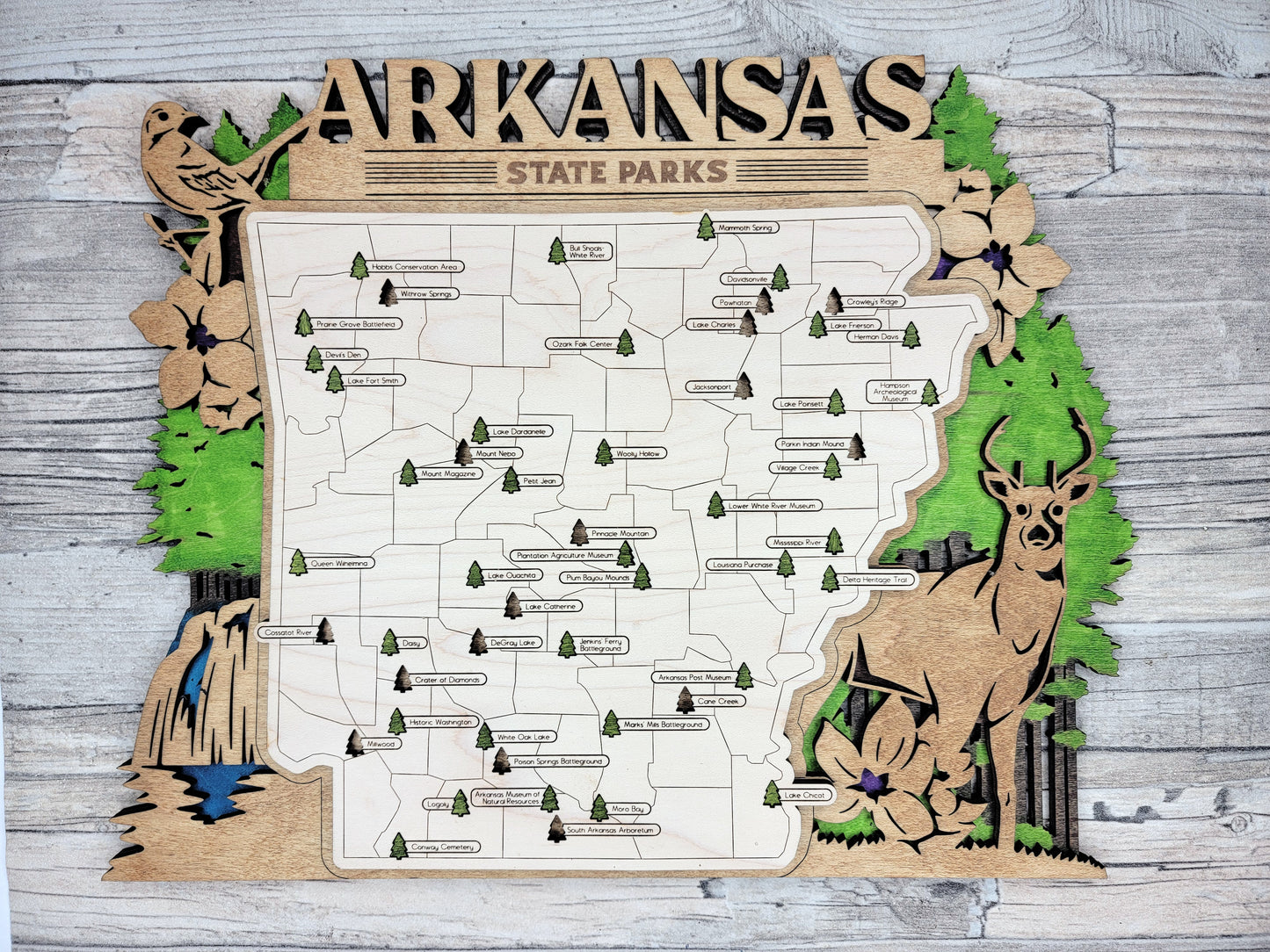 Arkansas State Park Map