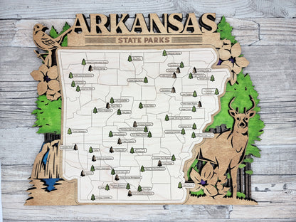 Arkansas State Park Map