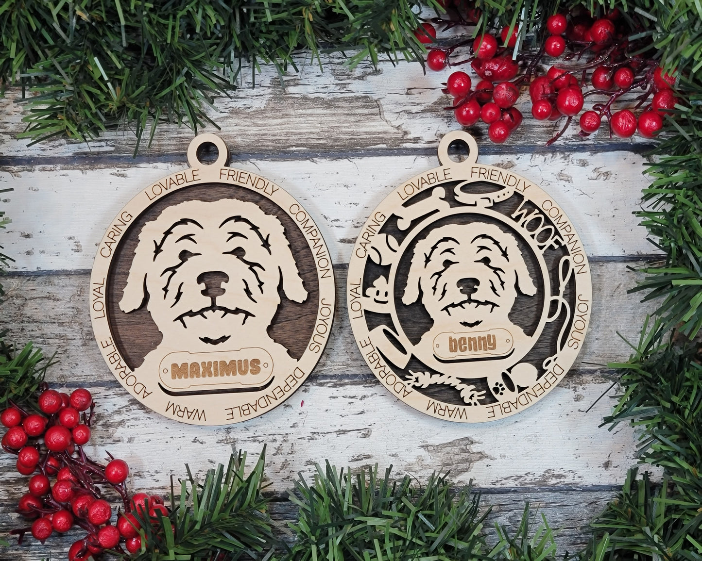 Adorable Dog Ornaments Pack 2