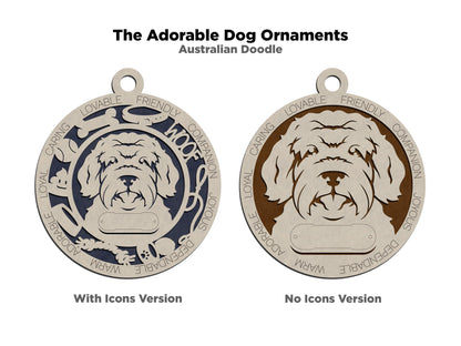 Australian Doodle Dog Ornament