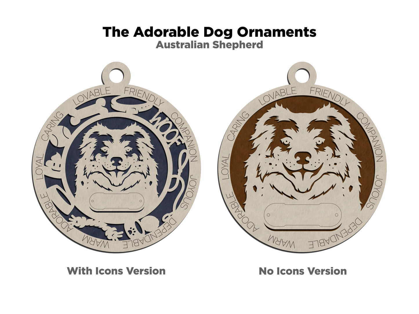 Australian Shepherd Dog Ornament