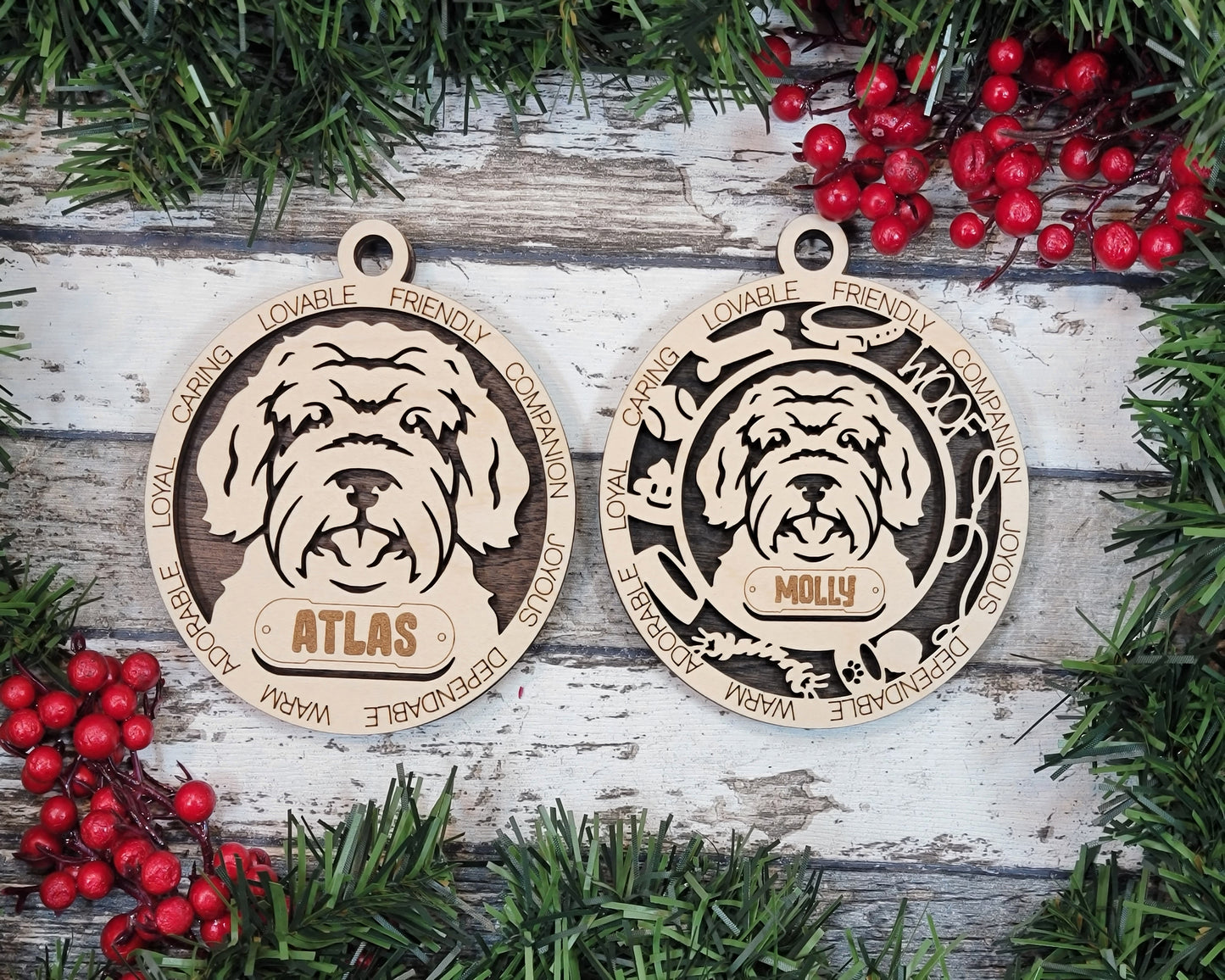 Adorable Dog Ornaments Pack 2