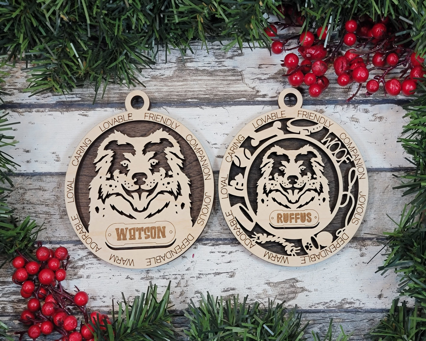 Adorable Dog Ornaments Pack 2