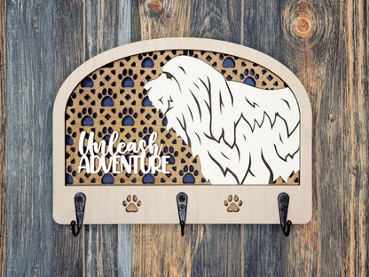 Bearded Collie Leash Holder