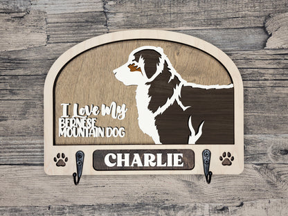 Bernese Mountain Dog Leash Holder