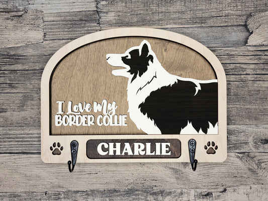 Border Collie Leash Holder