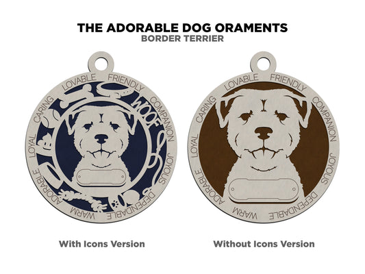 Border Terrier Dog Ornament (34)