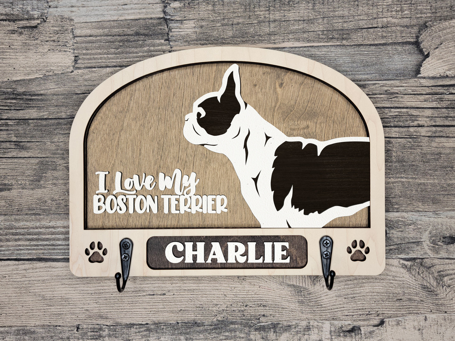 Boston Terrier Leash Holder