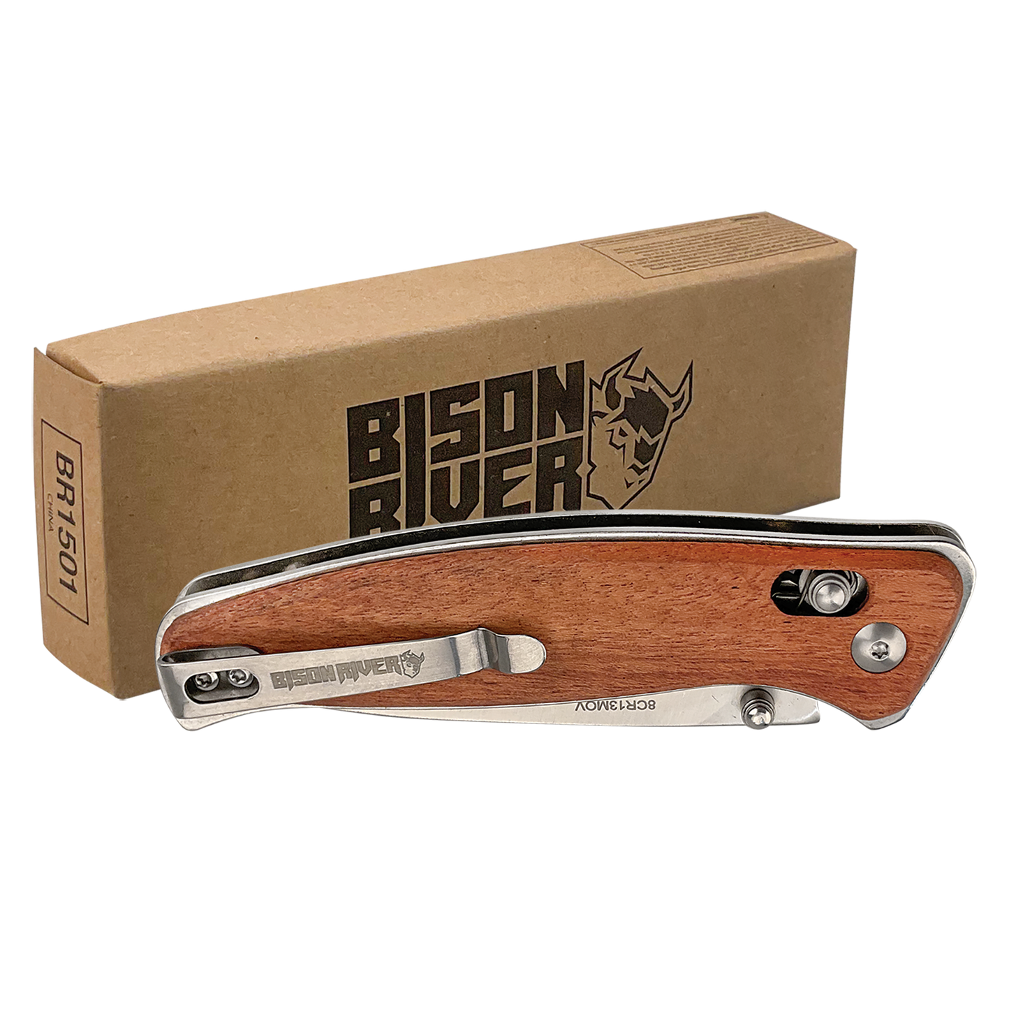 Bison River Button Lock Folding Knives